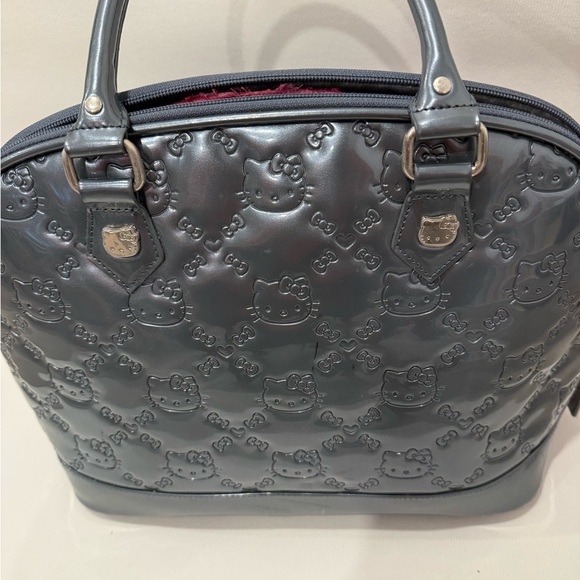 Hello Kitty Gray Embossed Handbag - Picture 1 of 14